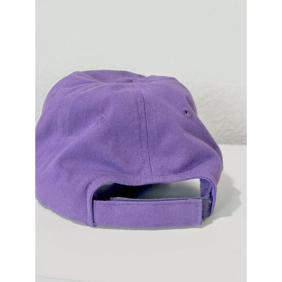 Jhats Women's Baseball Cap Rock City Flowers Purple Hook and Loop Adjustable Hat - Picture 7 of 10